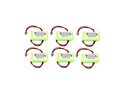 2.4V 500 mAh Replacement Battery for GP60A Cordless Phone Battery (6 PACK)