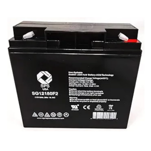 12V 18 Ah Replacement Battery (SG12180F2) for Volcano KB12170 F2 (1 pack)