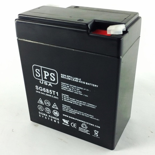 6V 8.5 Ah Replacement Battery (SG0685T1) for Light Alarms Pl 2LP1 (1 pack)