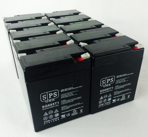 6V 8.5 Ah Replacement Battery (SG0685T1) for SureLites BBBP86V (10 pack)
