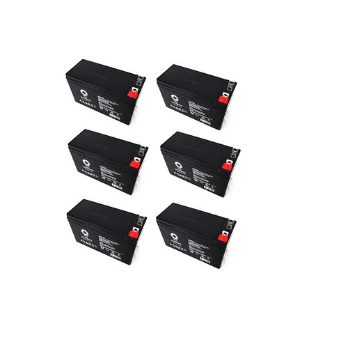 SPS Brand 12V 9Ah Replacement Battery (SG1290FP) for Cobra  CJIC 250  power pack (6 pack)