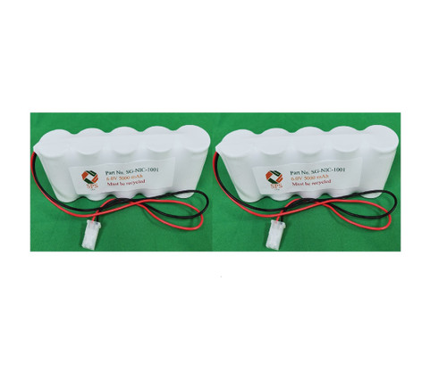 6V 5000 mAh Replacement Battery for Prescolite ENB0604 (2 Pack) 6V 5000 mAh Replacement Battery for Prescolite ENB0604 (2 Pack)