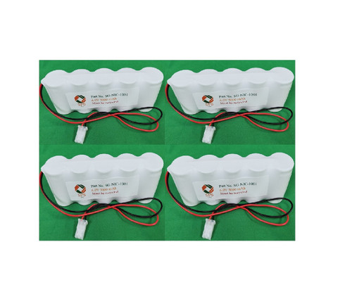 6V 5000 mAh Replacement Battery for Panasonic GL5000DF5L (4 Pack)