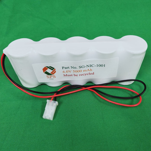 6V 5000 mAh Replacement Battery for Prescolite E8208-10-00 Rev P 39/93 (1 Pack)