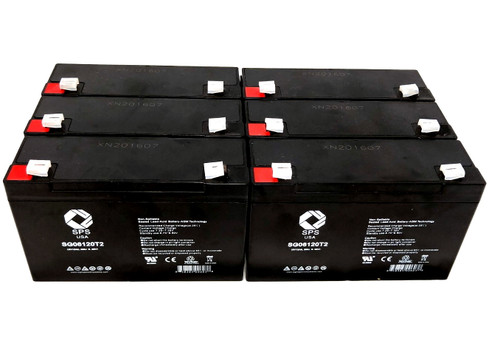 6V 12 Ah Replacement Battery for Upsonic UPS 300 UPS (6 Pack)