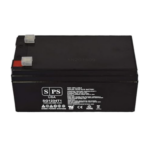 12V 3.4 Ah Replacement Battery (SG1234T1) for Sigma 6000 INFUSION PUMP (1 Pack)