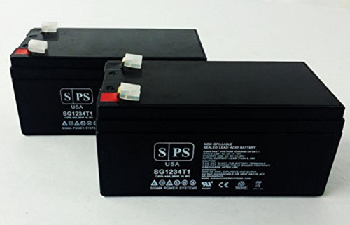 12V 3.4 Ah Replacement Battery for UPS Long WP312 (2 Pack)