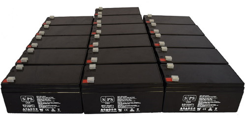 12V 3.4 Ah Replacement Battery for Power Star GB1226 (16 Pack)