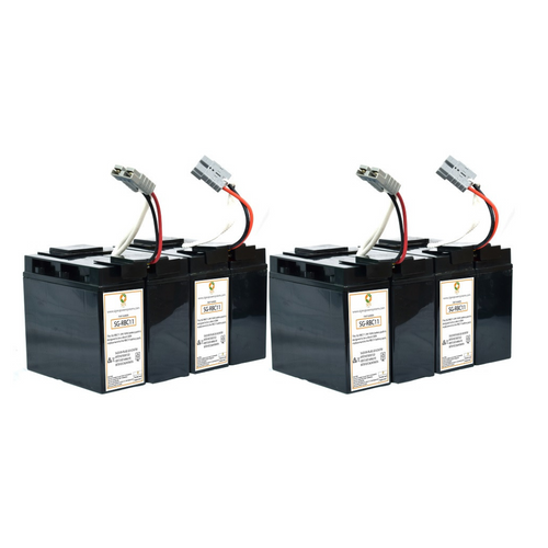SPS Brand 24V 18Ah Replacement for APC SmartUPS 3000RMNET RBC11 Battery Cartridge (2 Pack)
