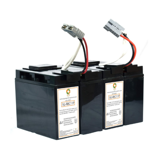 SPS Brand 24V 22Ah Replacement for APC SU2200BX120ﾠRBC11 Premium (22% more capacity than OEM) Battery Cartridge (1 Pack)