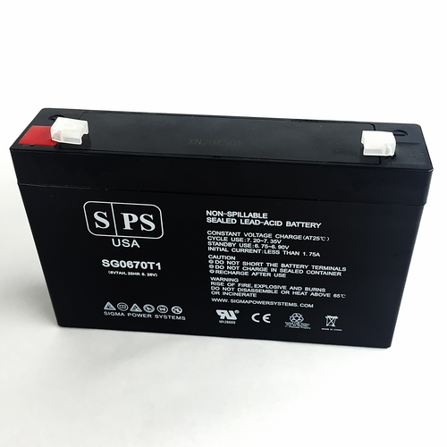 6V 7 Ah Replacement Battery for Dual Lite E81916500 (1 Pack)