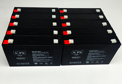 6V 7 Ah Replacement Battery for Battery Center BC-670 (10 Pack)