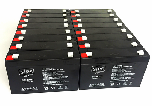 6V 7 Ah Replacement Battery for MGE ES 4 (16 Pack)