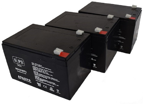 12V 12 Ah Replacement Battery for APC Smart-UPS 1000BX120 Terminal T2 (3 Pack)