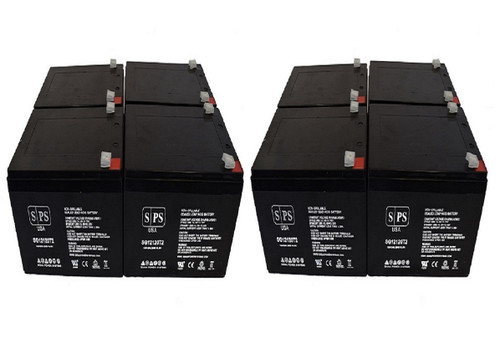 12V 12 Ah Replacement Battery for APC Back-UPS 650 Terminal T2 (8 Pack)