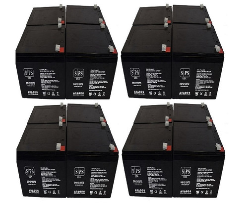 12V 12 Ah Replacement Battery for APC Smart-UPS SC SC620 Terminal T2 (16 Pack)