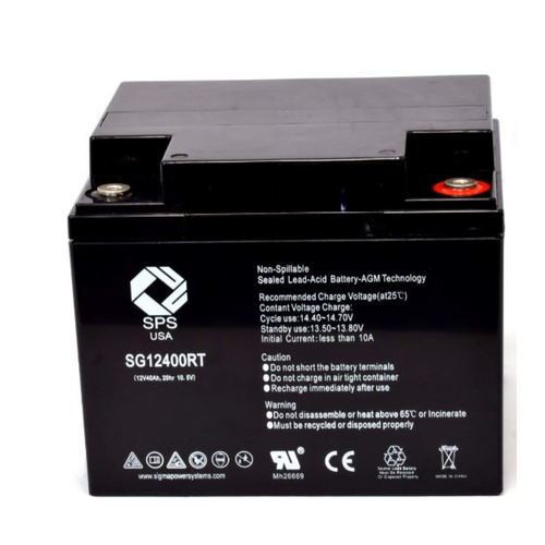 12V 40Ah Replacement Battery for GS Battery PE3812 (Terminal RT) (1 Pack)