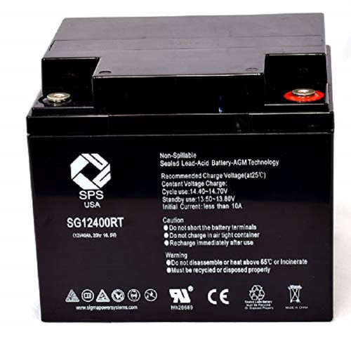 SPS Brand 12V 40Ah Replacement Battery with Terminal RT (1 Pack)
