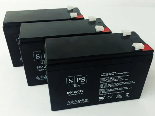 12V 9Ah Replacement Battery for CP Smart App Sinwave PR5000LCDRTXL5U (Terminal T2) (3 Pack)