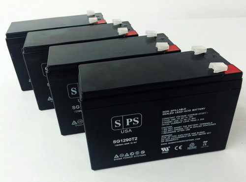 12V 9Ah Replacement Battery for APC Symmetra LX SYARMXR3B3I (Terminal T2) (4 Pack)