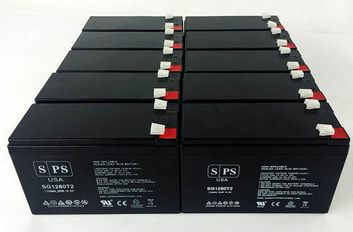 12V 9Ah Replacement Battery for Sola S31400R (Terminal T2) (10 Pack)