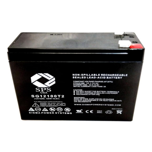 12V 10Ah Replacement Battery for SLA MotoTec 600w Street Electric Skateboard (1 Pack)