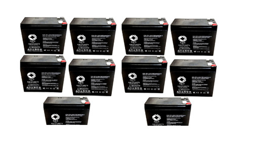 12V 10Ah Replacement Battery for Currie eZip 400, E-400, E400 Scooter (10 Pack)