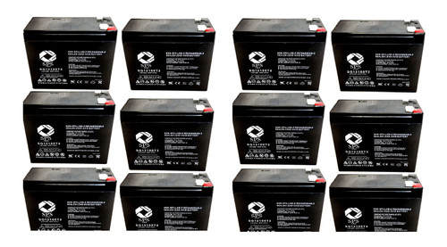 12V 10Ah Replacement Battery for Currie eZip 500, E-500, E500 Scooter (12 Pack)