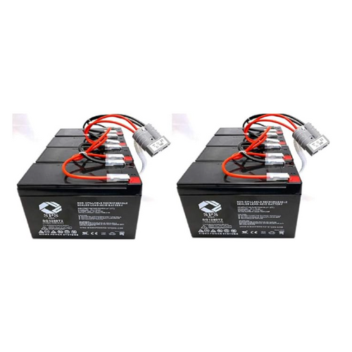 SPS Brand 24V 18Ah Replacement RBC12XP Battery Cartridge for APC SmartUPS 3000RM3U UPS System (28% More Capacity Than OEM)