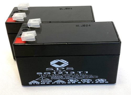 12V 1.3Ah Replacement Battery for Kung Long WP1.2-12 (2 Pack)
