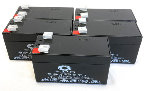 12V 1.3Ah Replacement Battery for Simplex 20819296 (5 Pack)