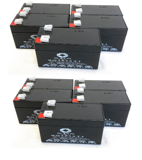 12V 1.3Ah Replacement Battery for Panasonic LC-R122R2P (10 Pack)