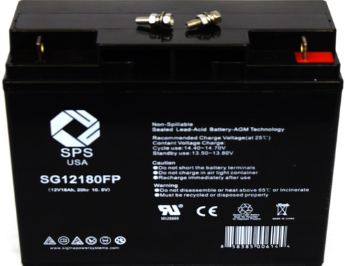 SPS Brand 12V 18Ah Replacement Battery for APC SMART UPS 1500 UPS Battery (1 Pack)