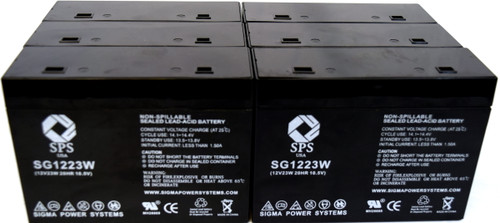 12V 6Ah  - for APC BackUPS Office 250 (6 Pack)