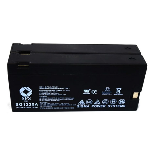 SPS Brand 12V 2Ah Replacement Battery (SG1220A) for Panasonic Camcorders M-3000 (Camcorder Battery) ( 2 PACK)