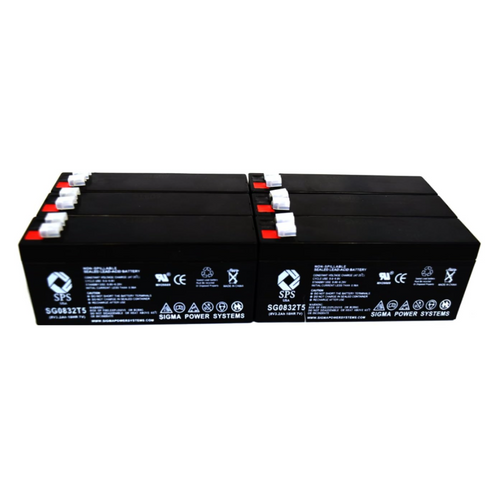 SPS Brand 8V 3.2 Ah Replacement Battery (SG0832T1) for Odonnell Batteries 7430P (6 PACK)