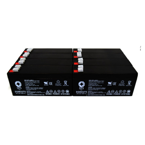 SPS Brand 8V 3.2 Ah Replacement Battery (SG0832T1) for Spacelabs Medical 90306 (8 PACK)