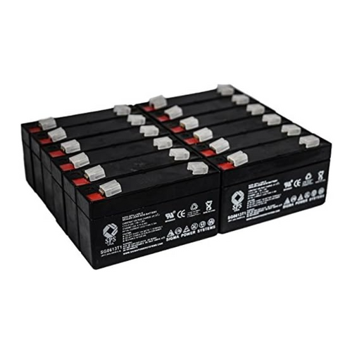 Replacement Battery for Marquette Medical SBP 711  - 12 PACK