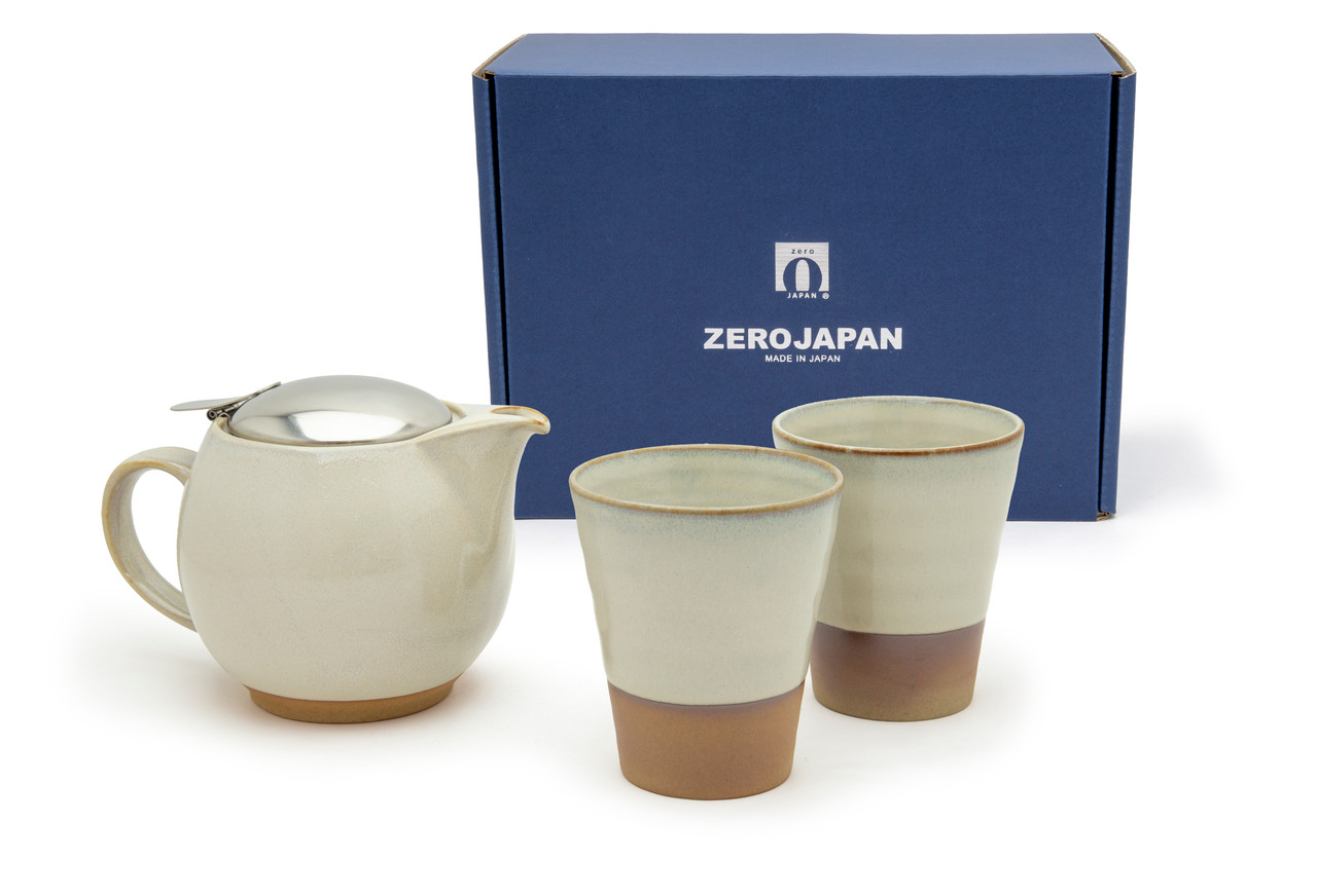 Natural White Teapot Gift Set