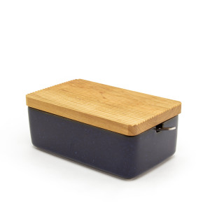 Jeans Blue Butter Case with Cherry Lid