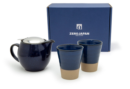 Jeans Blue Teapot Gift Set