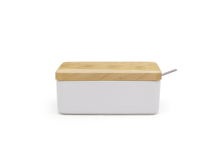 White Butter Case with Cherry Lid