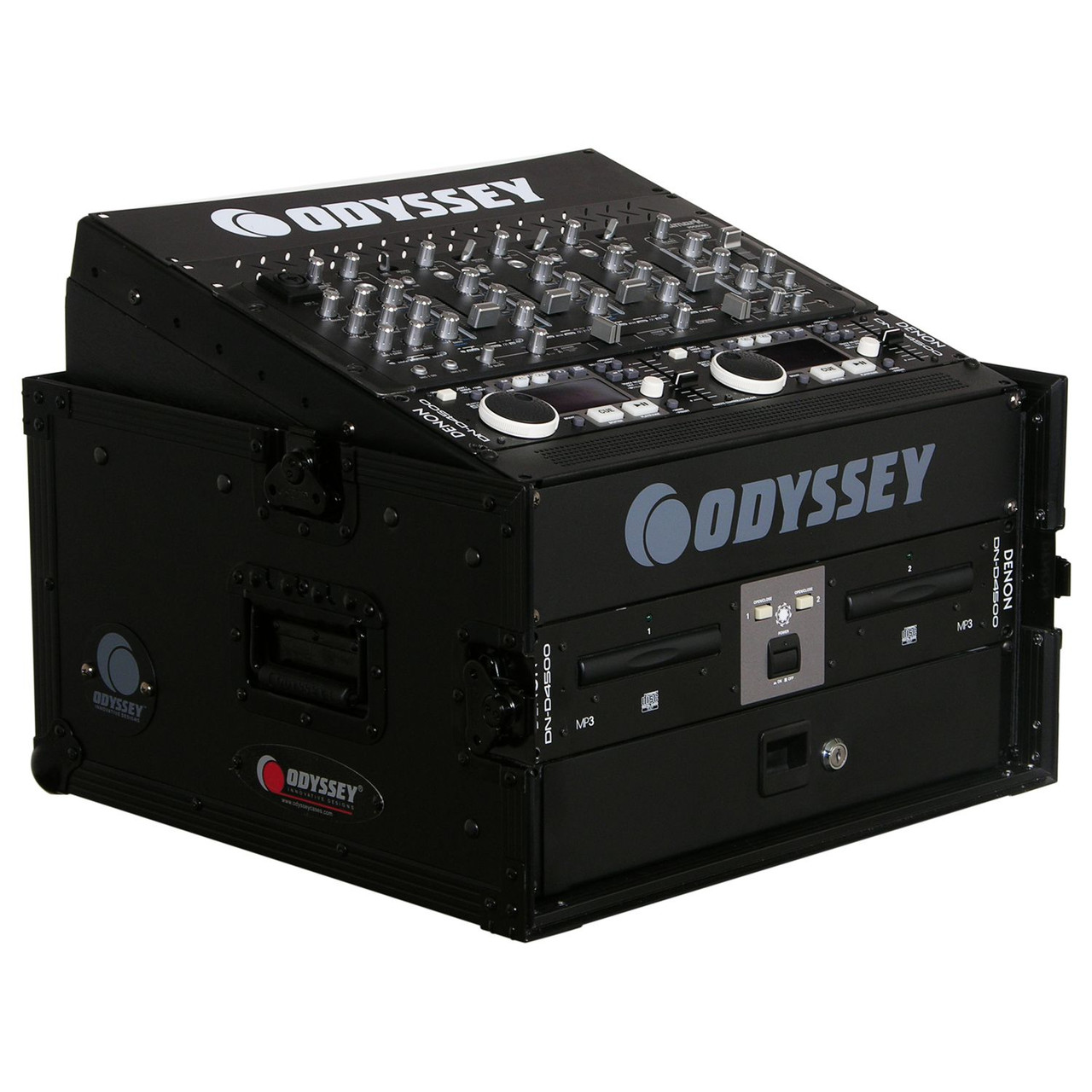 Icon Rack 4u Odyssey 10U Top Slanted 4U Vertical Pro Combo Rack