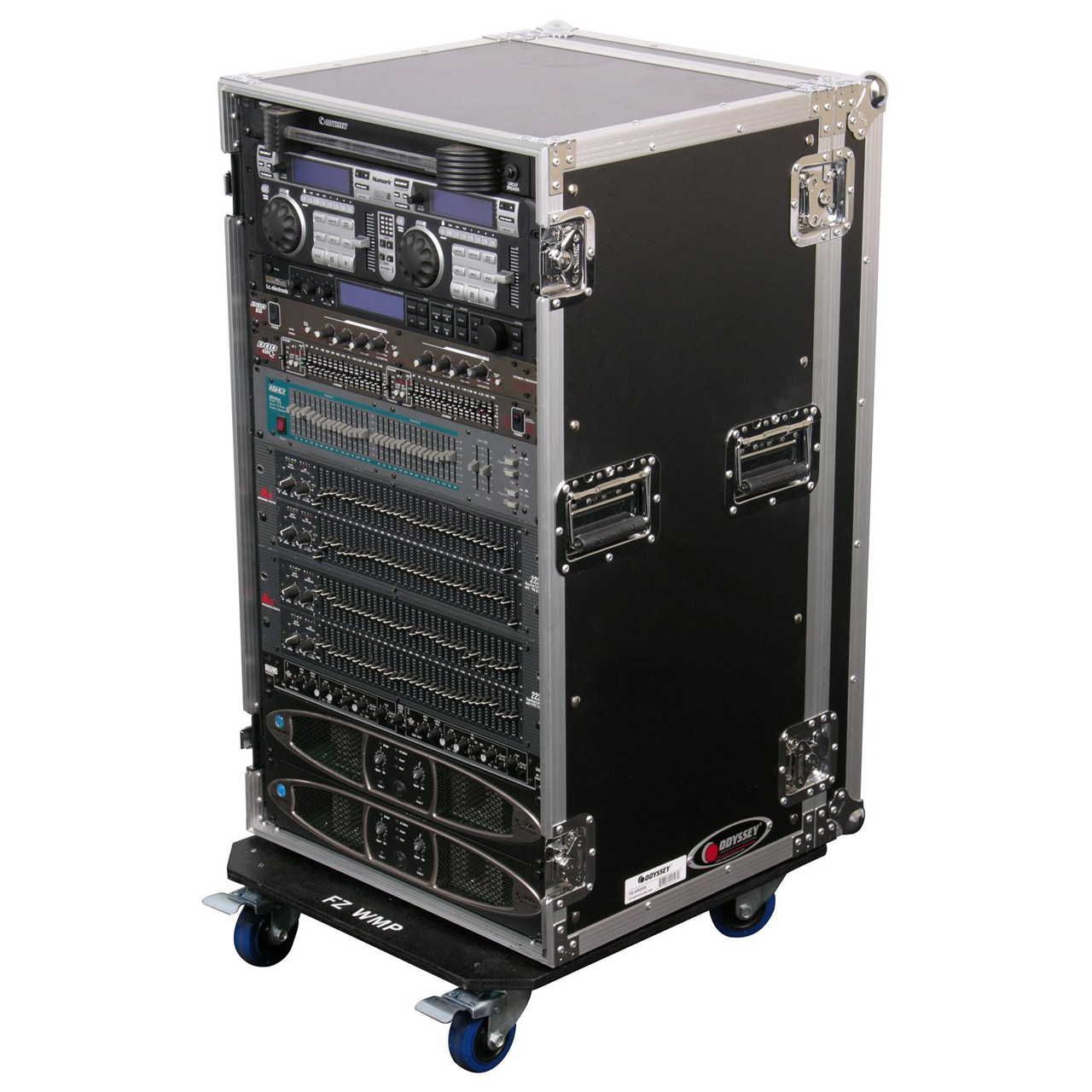 Odyssey 20U Pro Amp Rack with Casters