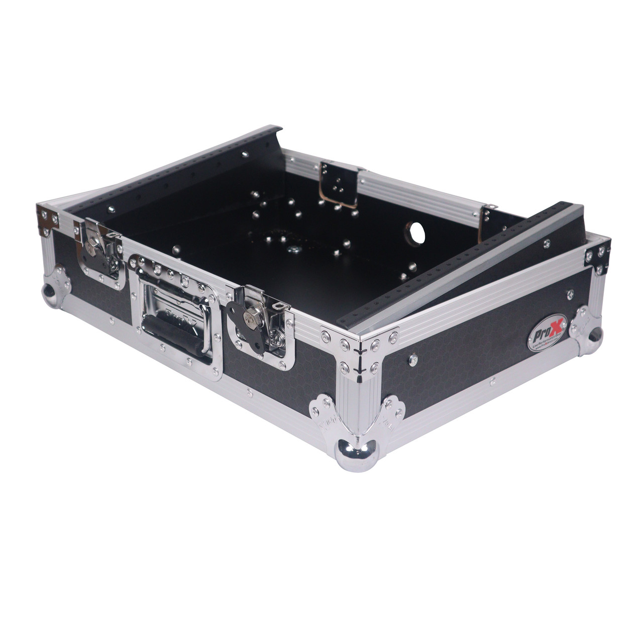ProX 8U Top Mount Slanted Flight Case for 19 inch Mixers