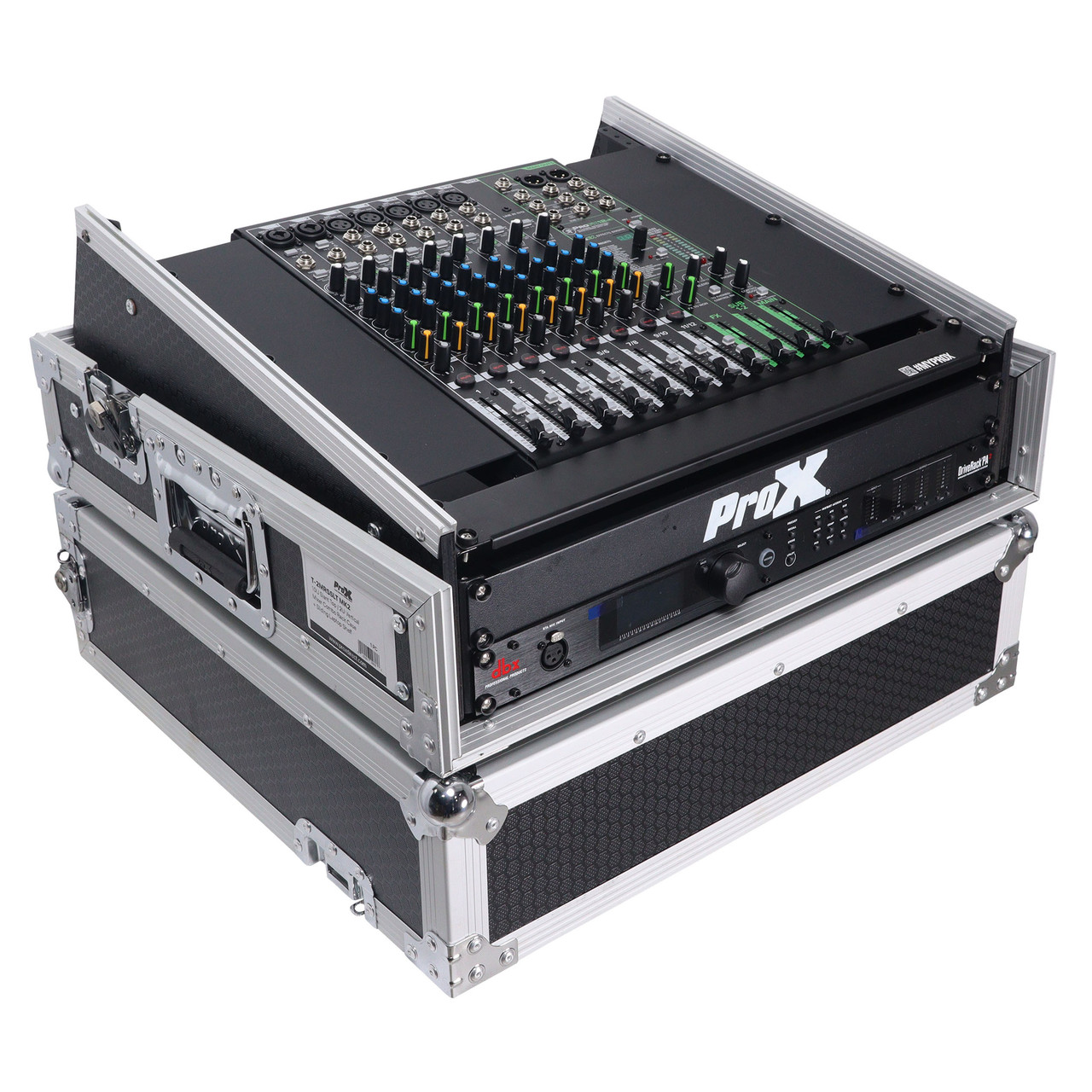 ATA 300 Compliant Rack Case Pro X T-2MR 2U X 10U Slant Combo DJ Flight ...