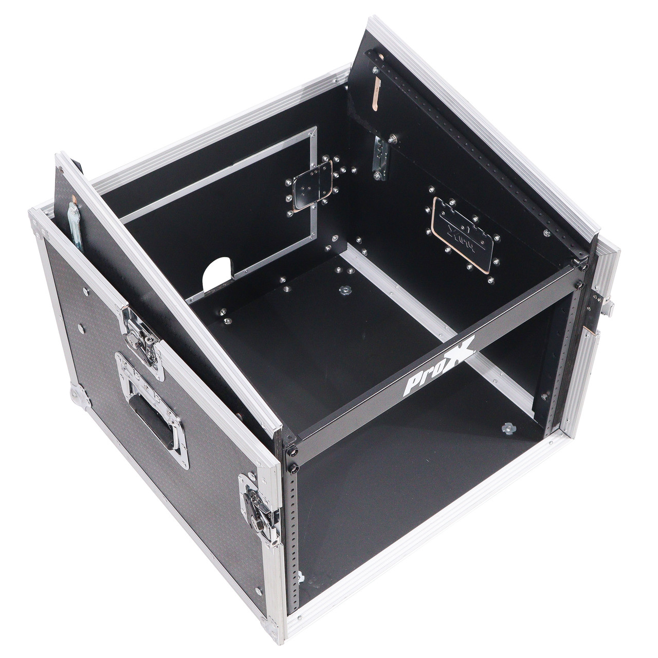 ProX 8U Vertical Rack Mount Flight Case with 10U Top for Mixer