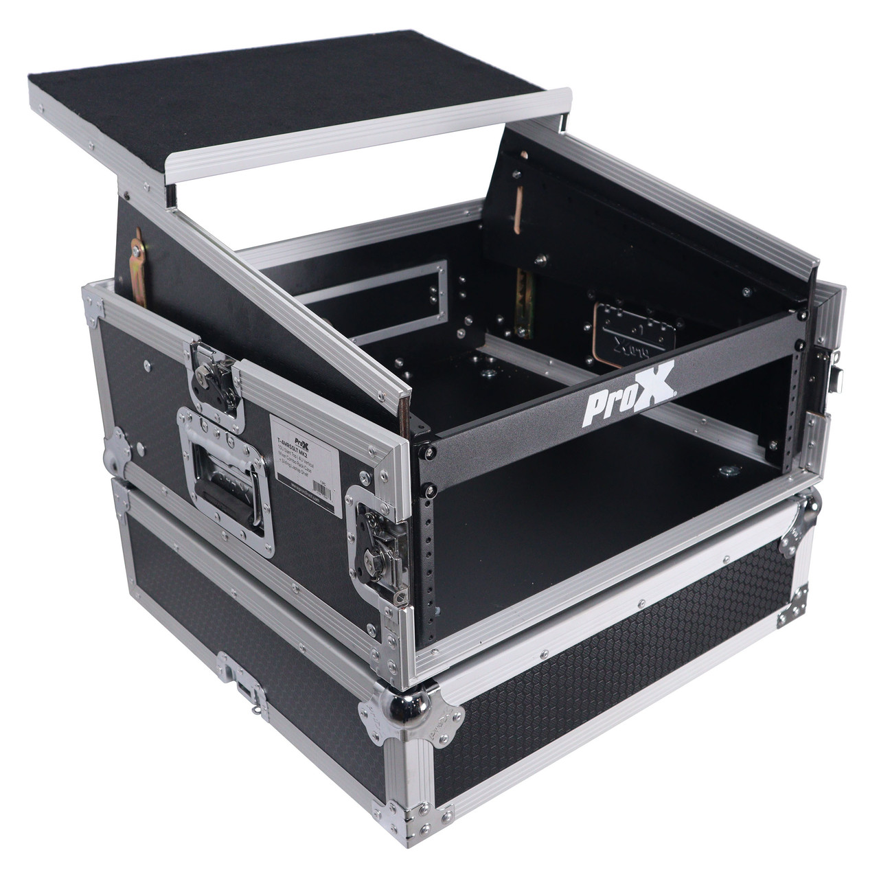 4U Vertical Rack Mount Flight Case with 10U Top for Mixer
