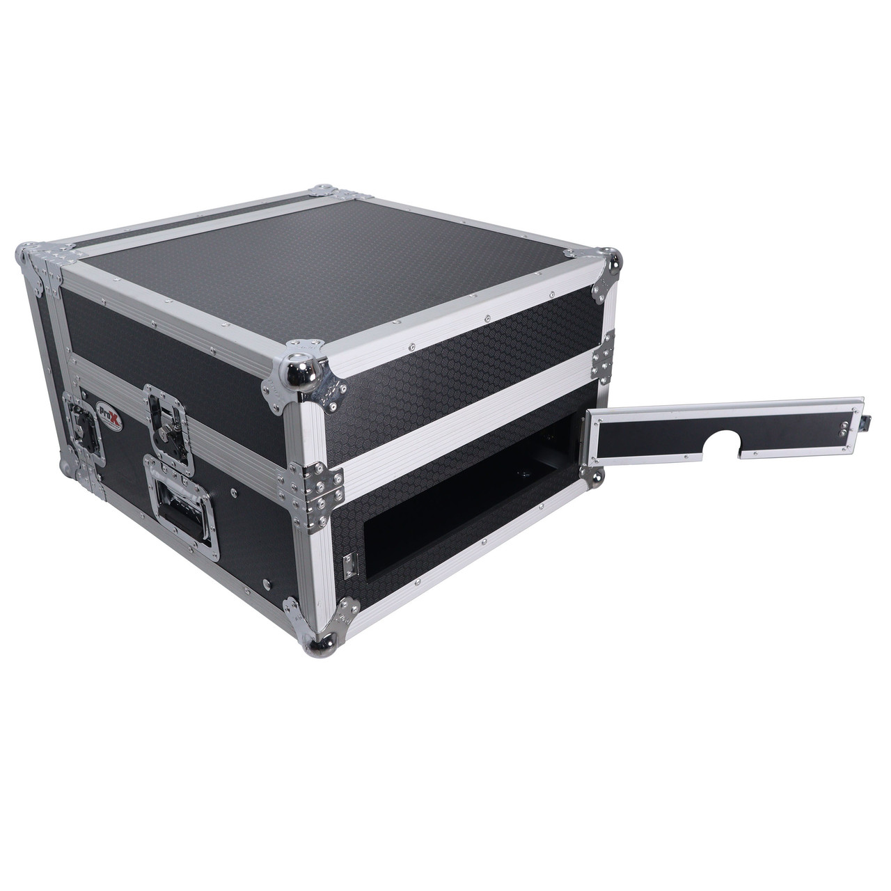 4U Vertical Rack Mount Flight Case with 10U Top for Mixer Combo