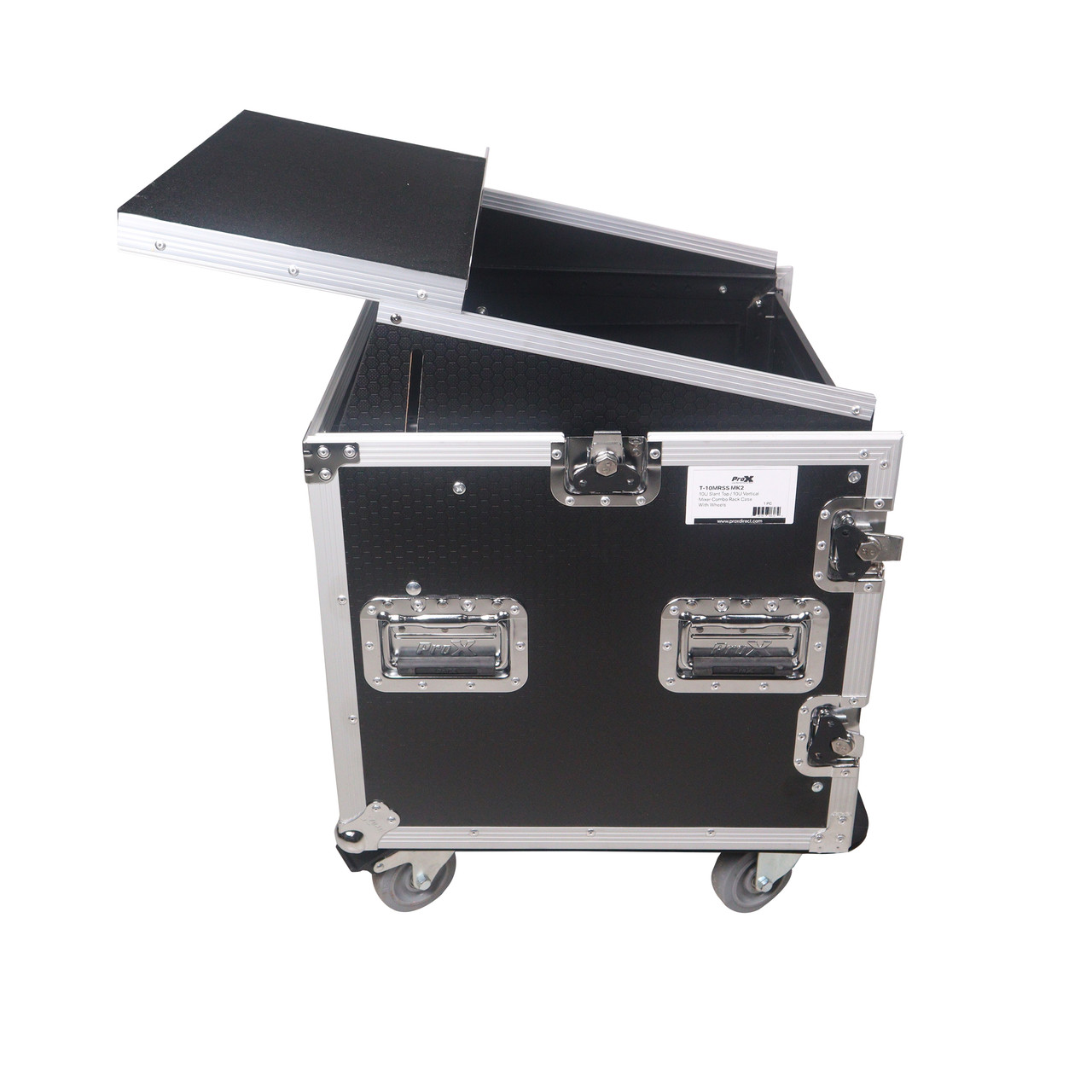 12U Vertical Rack Mount Flight Case with 10U Top for Mixer Combo